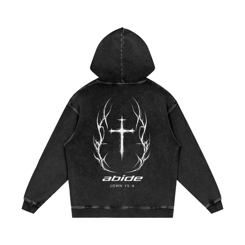 Abide Hoodie snow washed