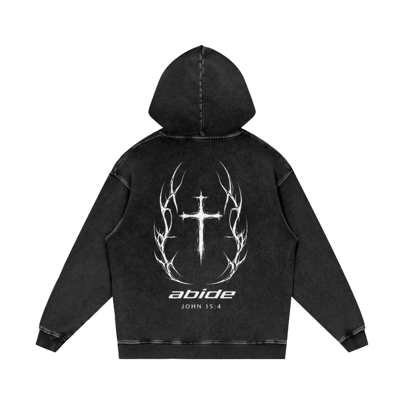 Abide Hoodie snow washed