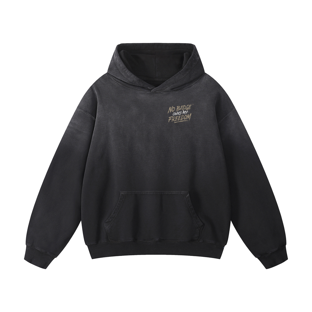 No badge owns my freedom Oversized Hoodie
