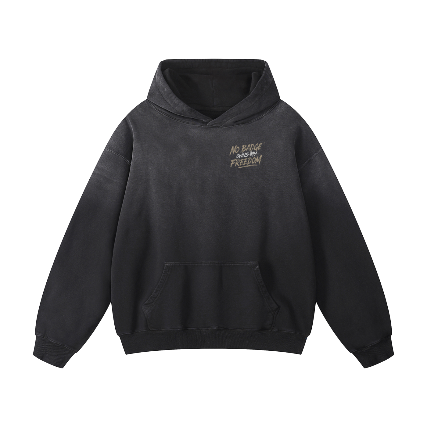 No badge owns my freedom Oversized Hoodie