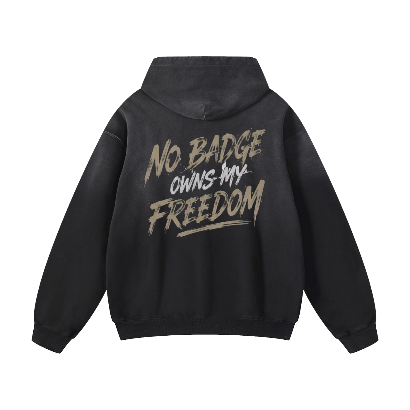 No badge owns my freedom Oversized Hoodie